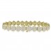 10.65 ct Ladies Round Cut Diamond Tennis Bracelet in 14 kt Yellow Gold 